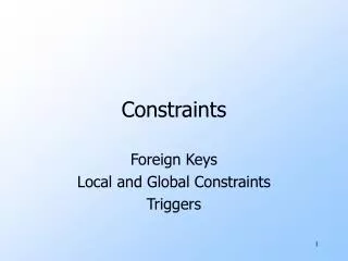 constraints