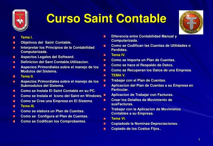 curso saint contable