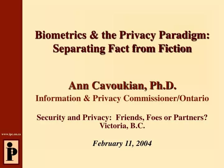 biometrics the privacy paradigm separating fact from fiction