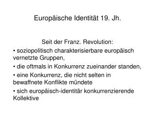 europ ische identit t 19 jh