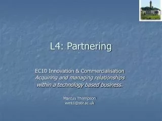 L4: Partnering