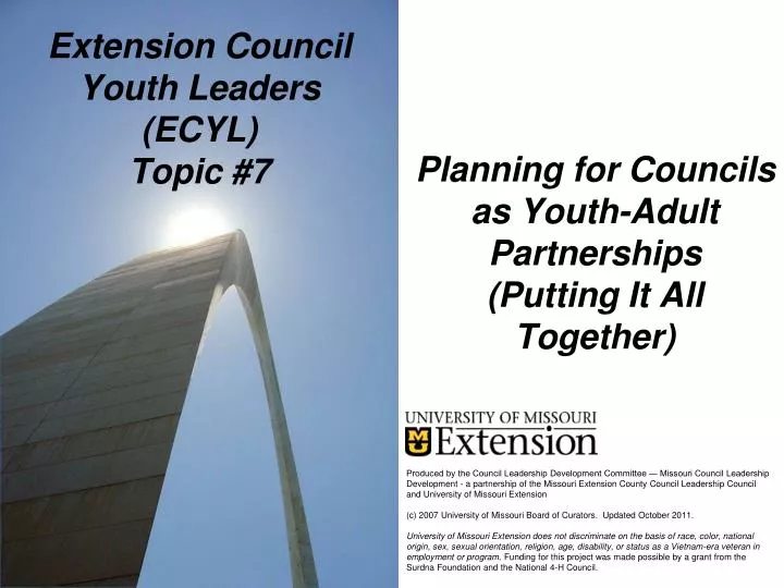 extension council youth leaders ecyl topic 7
