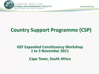 Country Support Programme (CSP)