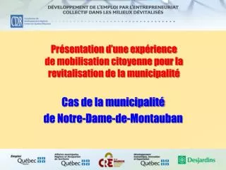 pr sentation d une exp rience de mobilisation citoyenne pour la revitalisation de la municipalit