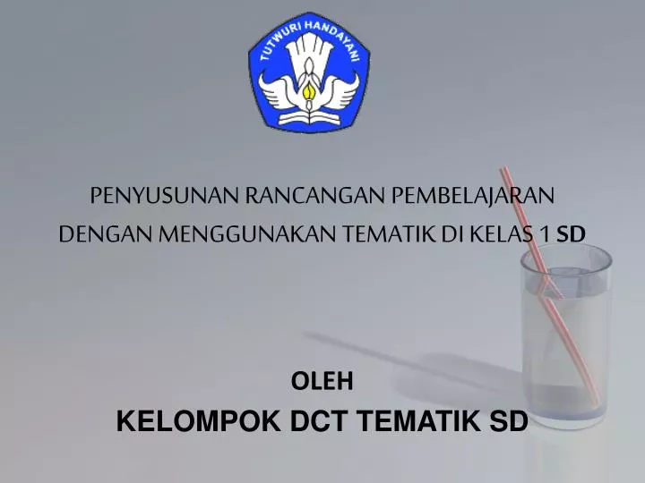 penyusunan rancangan pembelajaran dengan menggunakan tematik di kelas 1 sd