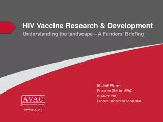 HIV Vaccine Research &amp; Development