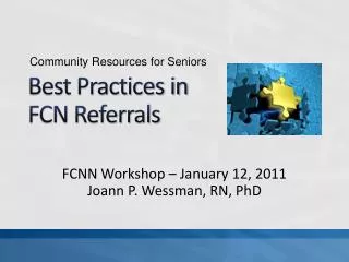 Best Practices in FCN Referrals