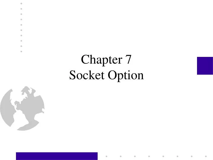 chapter 7 socket option