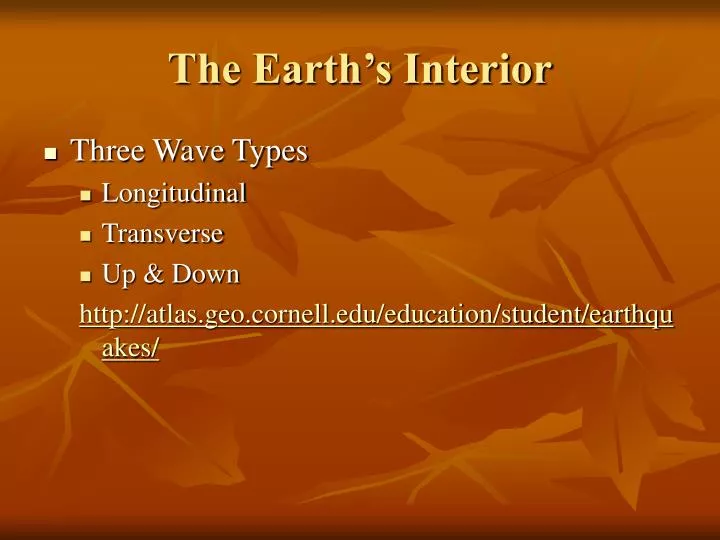 the earth s interior