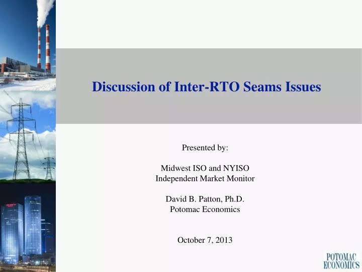 discussion of inter rto seams issues