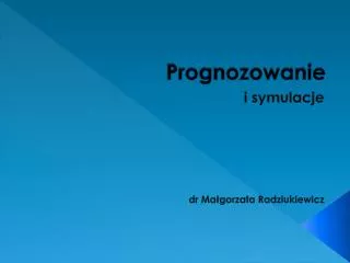 prognozowanie
