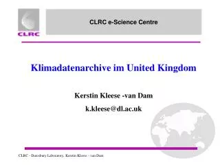 clrc e science centre