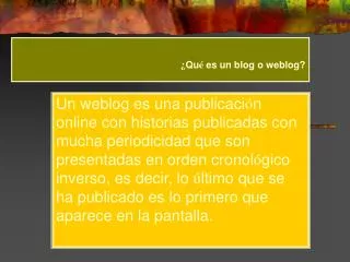 qu es un blog o weblog