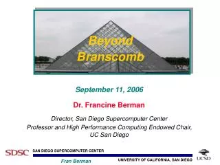 Beyond Branscomb