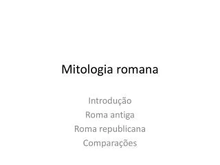 mitologia romana