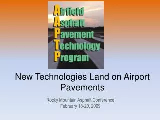 New Technologies Land on Airport Pavements