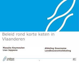 beleid rond korte keten in vlaanderen