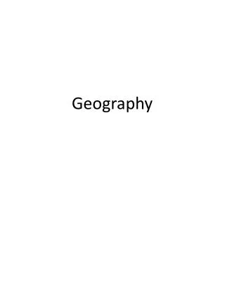 Geography