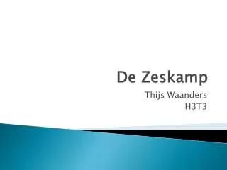 de zeskamp