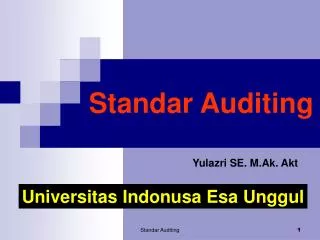 standar auditing