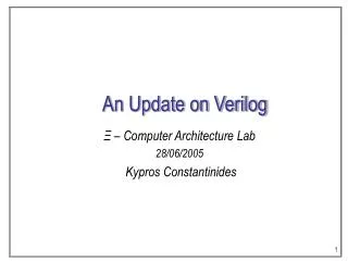 An Update on Verilog