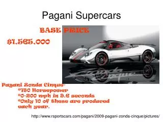 Pagani Supercars