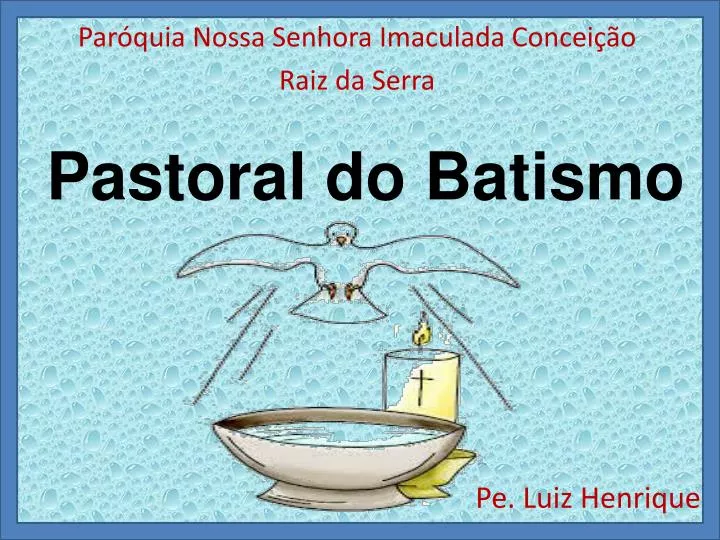 pastoral do batismo