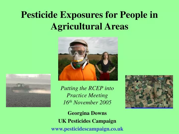 pesticide exposures for people in agricultural areas