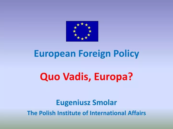 european foreign policy