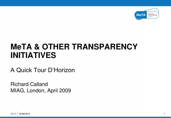meta other transparency initiatives