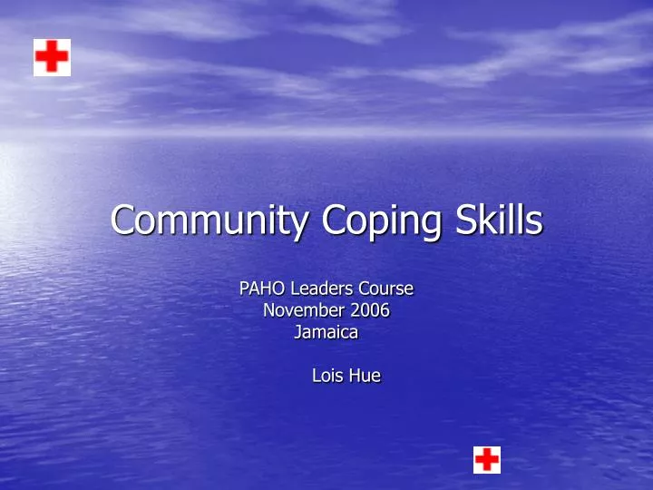 community coping skills