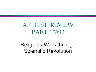 ap test review part two