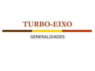 turbo eixo