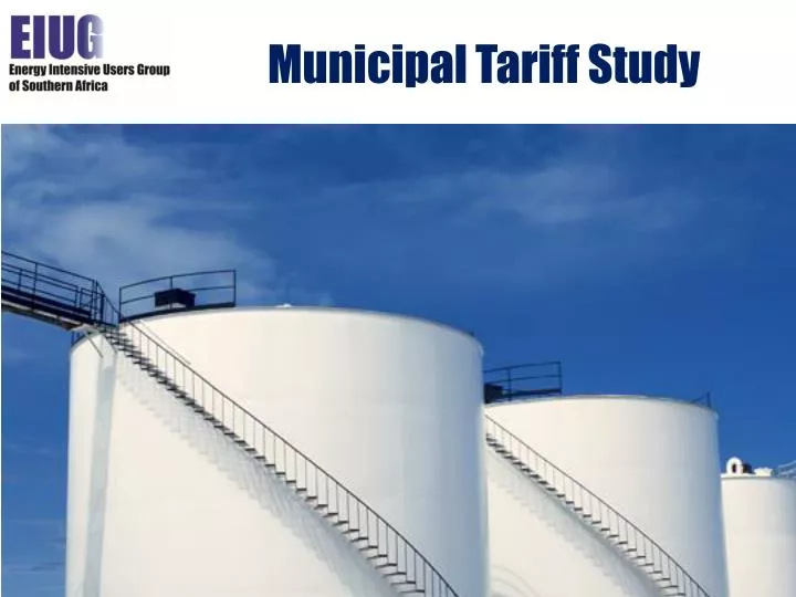 municipal tariff study
