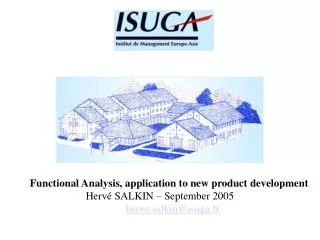 Functional Analysis, application to new product development