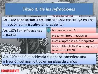 t tulo x de las infracciones