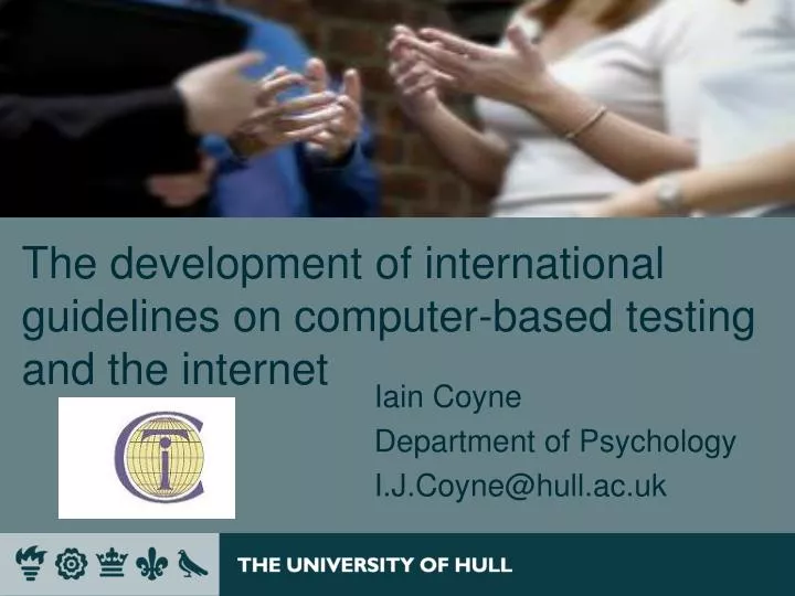 the development of international guidelines on computer based testing and the internet