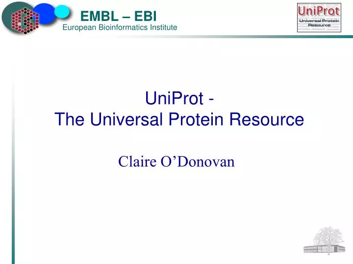 uniprot the universal protein resource