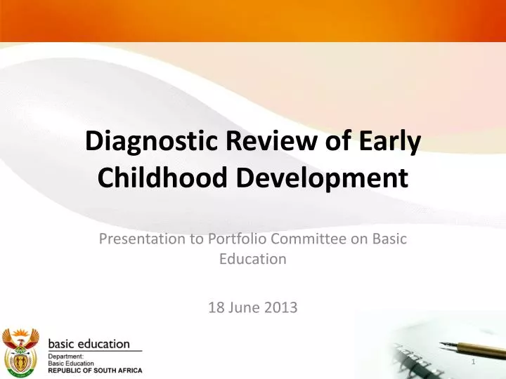 diagnostic review of early childhood development