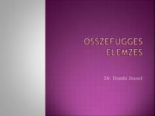 sszef gg s elemz s