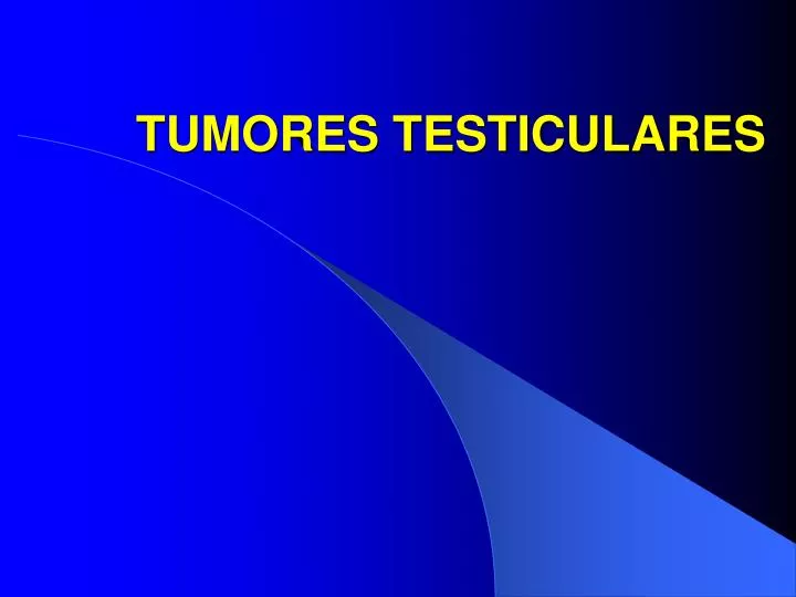tumores testiculares