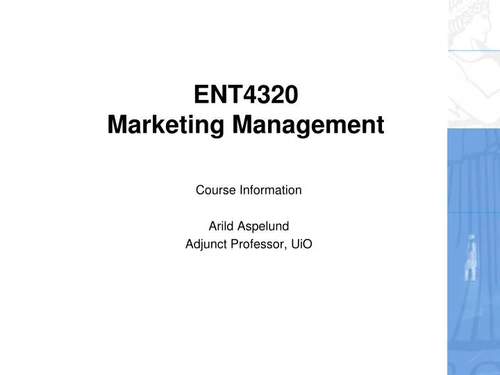 ent4320 marketing management