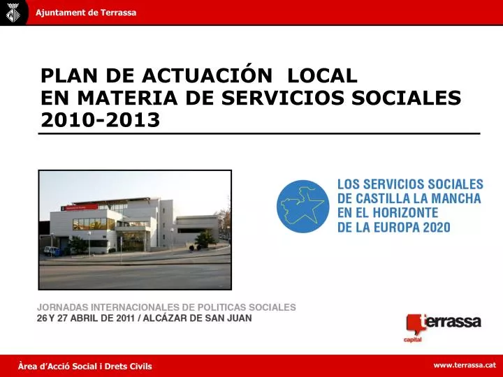 plan de actuaci n local en materia de servicios sociales 2010 2013