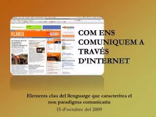 com ens comuniquem a trav s d internet