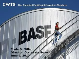 CFATS Aka: Chemical Facility Anti-terrorism Standards