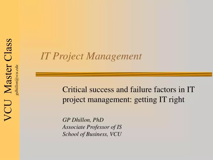 it project management
