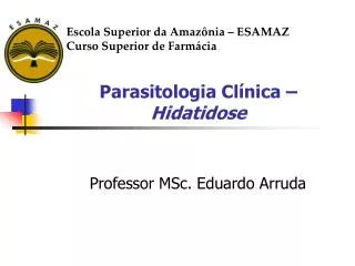 parasitologia cl nica hidatidose