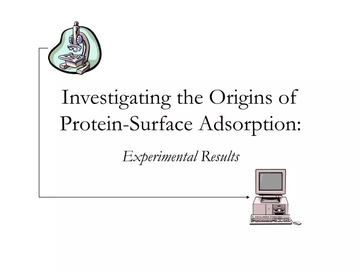 investigating the origins of protein surface adsorption