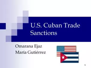 U.S. Cuban Trade Sanctions
