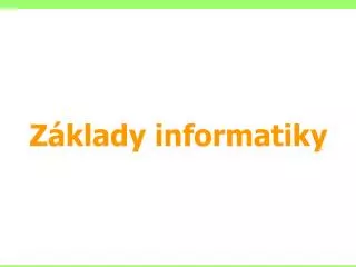 z klady informatiky